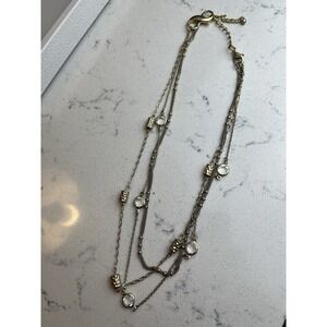 Beautiful Lia Sophia "GOLD COAST" Set of 3 Detachable Necklaces, Crystals